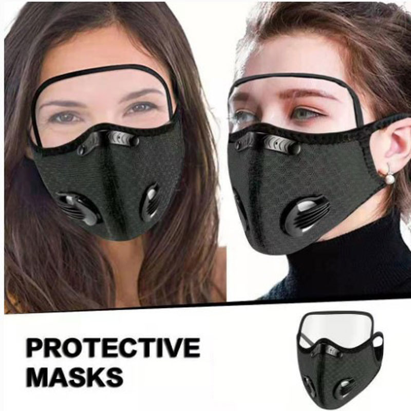 Dust Mask Construction - หน้ากากกันฝุ่นสำหรับปั่นจักรยาน แบบสปอร์ต ซักได้ ใช้ซ้ำได้ พร้อมแผ่นกรอง สำหรับผู้ชาย