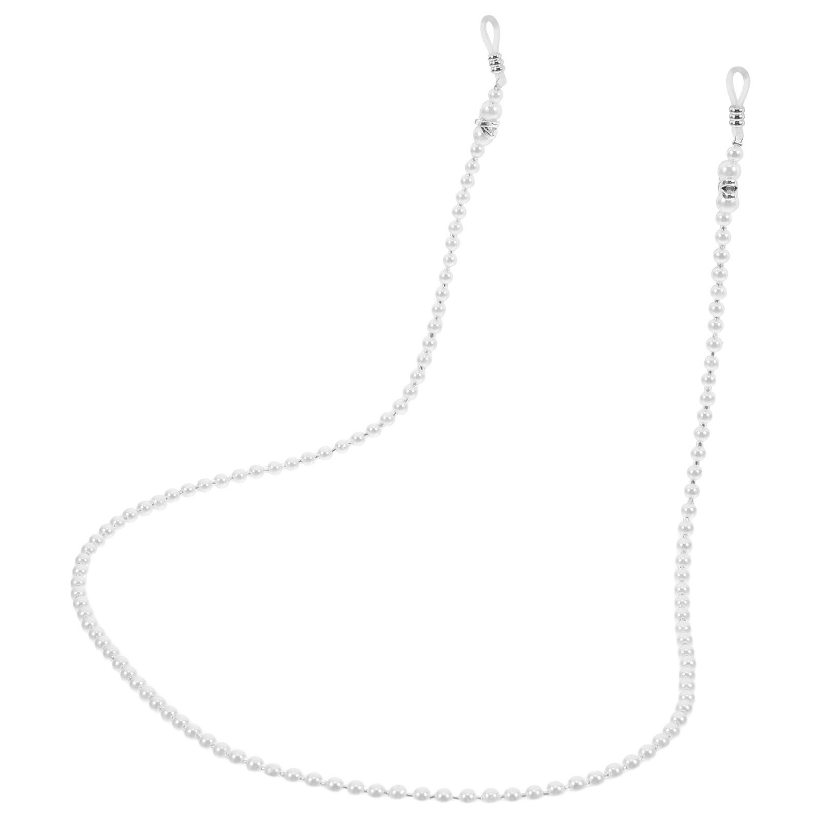Mask Chain Holder - สายคล้องแว่นตาประดับมุก ดีไซน์หรูหรา ป้องกันการลื่นหลุด สายคล้องแว่นกันแดด หน้ากากอนามัย สายคล้องแบบมีลูกปัด