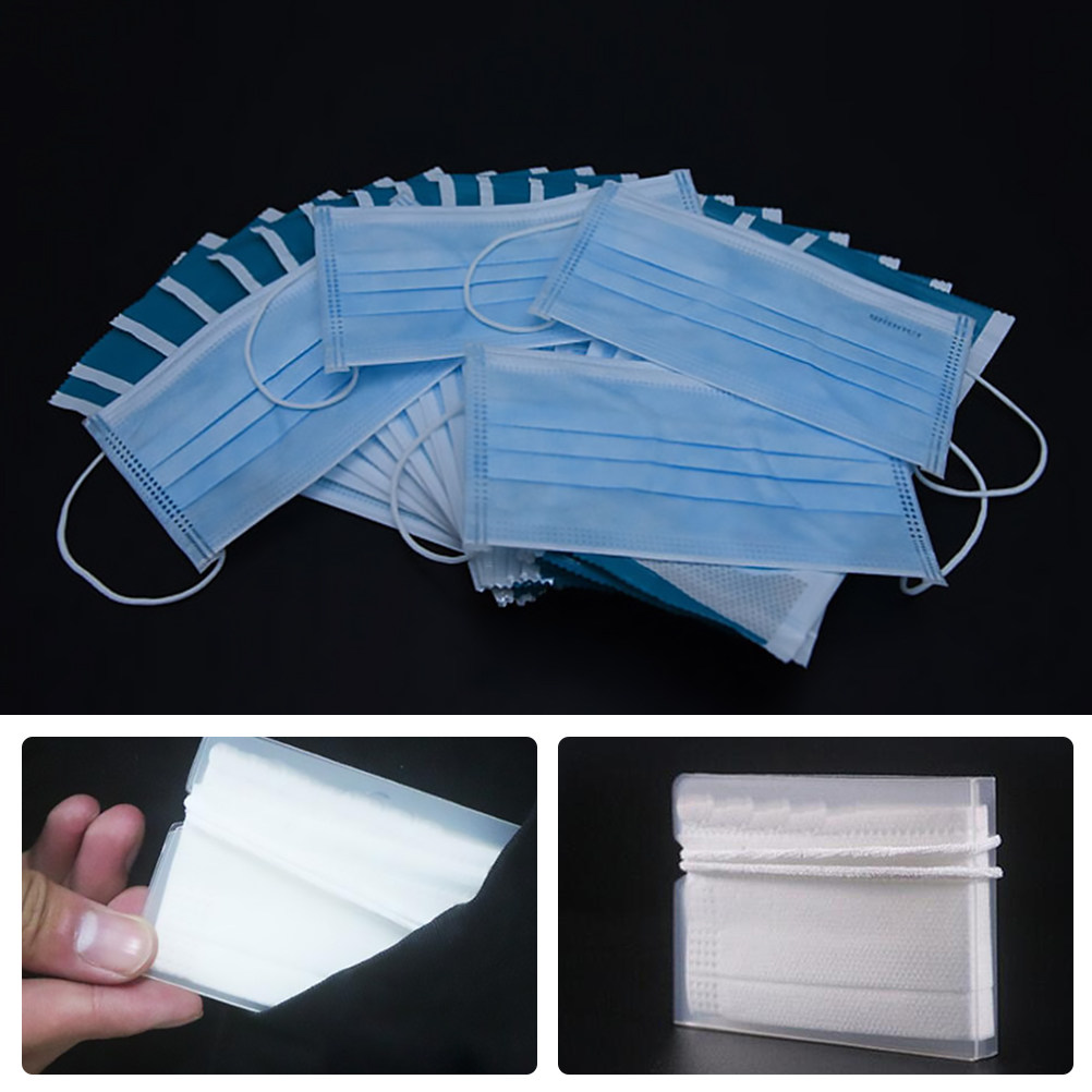 Face Mask Storage Box - กล่องเก็บหน้ากากอนามัย PP เป็นมิตรต่อสิ่งแวดล้อม 4 ชิ้น พับเก็บได้