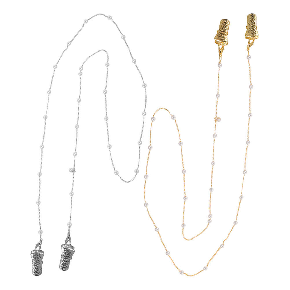 สายคล้องแว่นตาประดับมุก 2 ชิ้น - Mask Chain Holder บทวิจารณ์และราคา