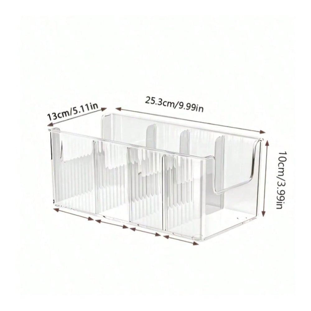 กล่องยาแบบโปร่งใสขนาดใหญ่ 4 ช่ - Face Mask Storage Box บทวิจารณ์และราคา
