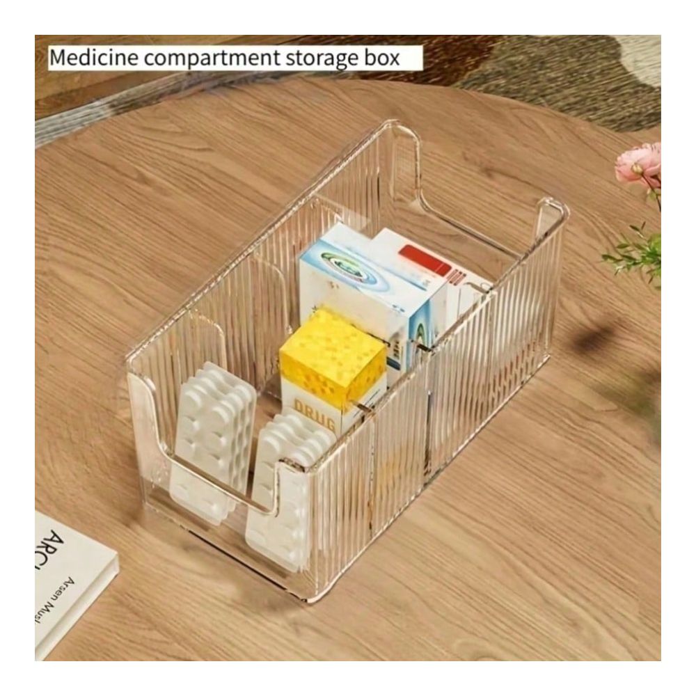 กล่องยาแบบโปร่งใสขนาดใหญ่ 4 ช่ - Face Mask Storage Box บทวิจารณ์และราคา