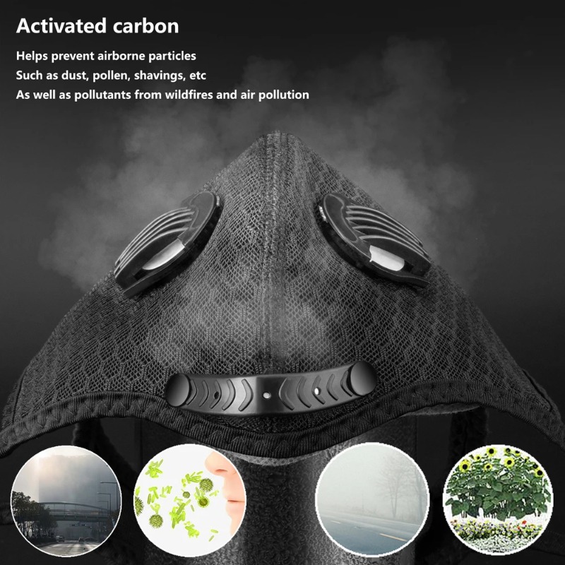 หน้ากากกันฝุ่นสำหรับปั่นจักรยา - Dust Mask Construction บทวิจารณ์และราคา