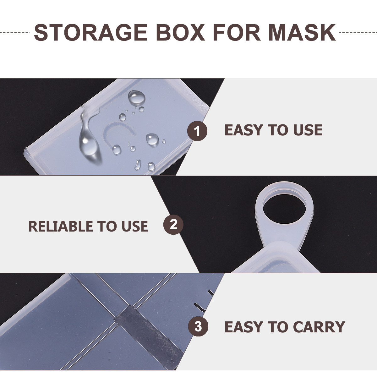 กล่องเก็บหน้ากากอนามัยซิลิโคนเ - Face Mask Storage Box บทวิจารณ์และราคา